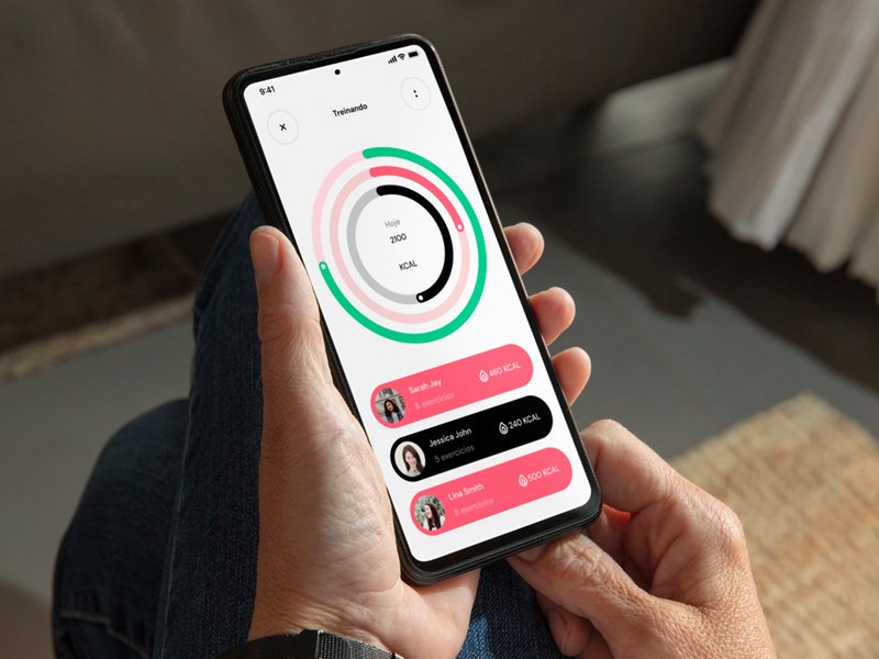 Detalhe do projeto App de atividades físicas Detalhe do projeto App de atividades físicas