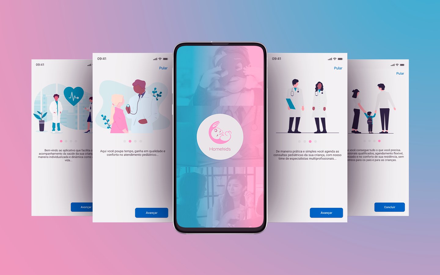 Interface do projeto App de home care Interface do projeto App de home care
