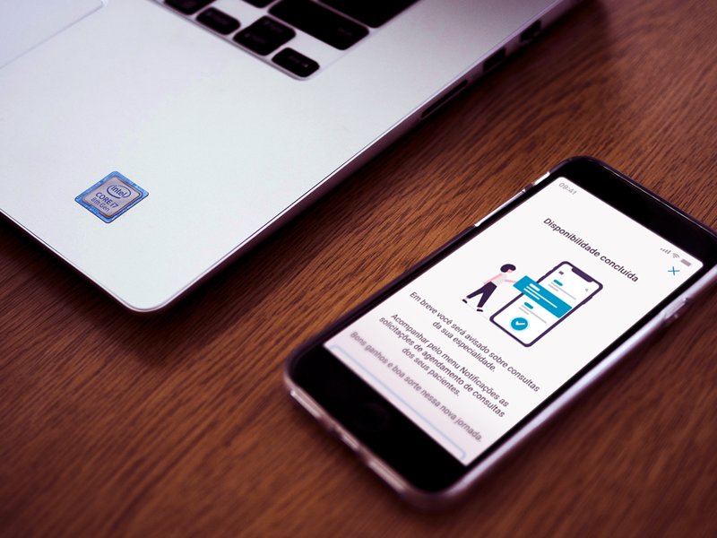 Detalhe do projeto App de home care Detalhe do projeto App de home care